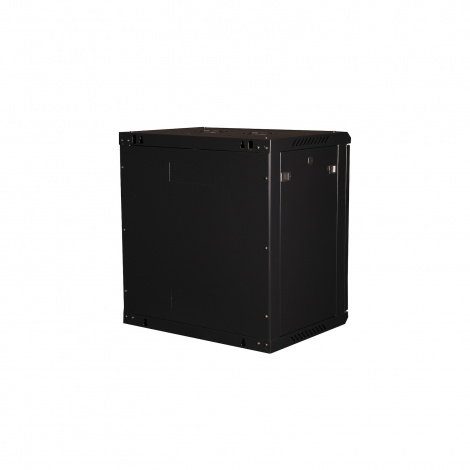 Шкаф 19" телекоммуникационный настенный, 12U 635x600х450 мм, дверь перфорация, черный